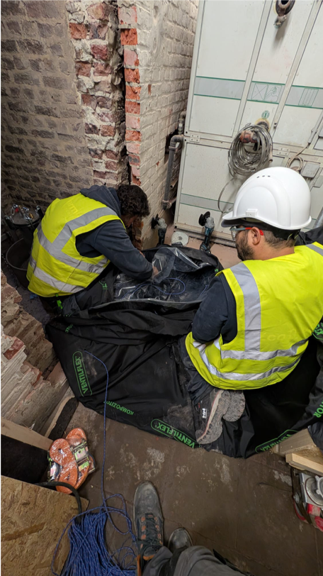 Primeur voor Ecothermia: succesvolle plaatsing van FuranFlex liner met diameter 1000